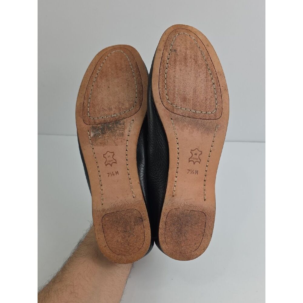 Michael Kors Black Leather Slip-On Loafers Women's Flats Size 7.5‎ - Picture 8 of 12